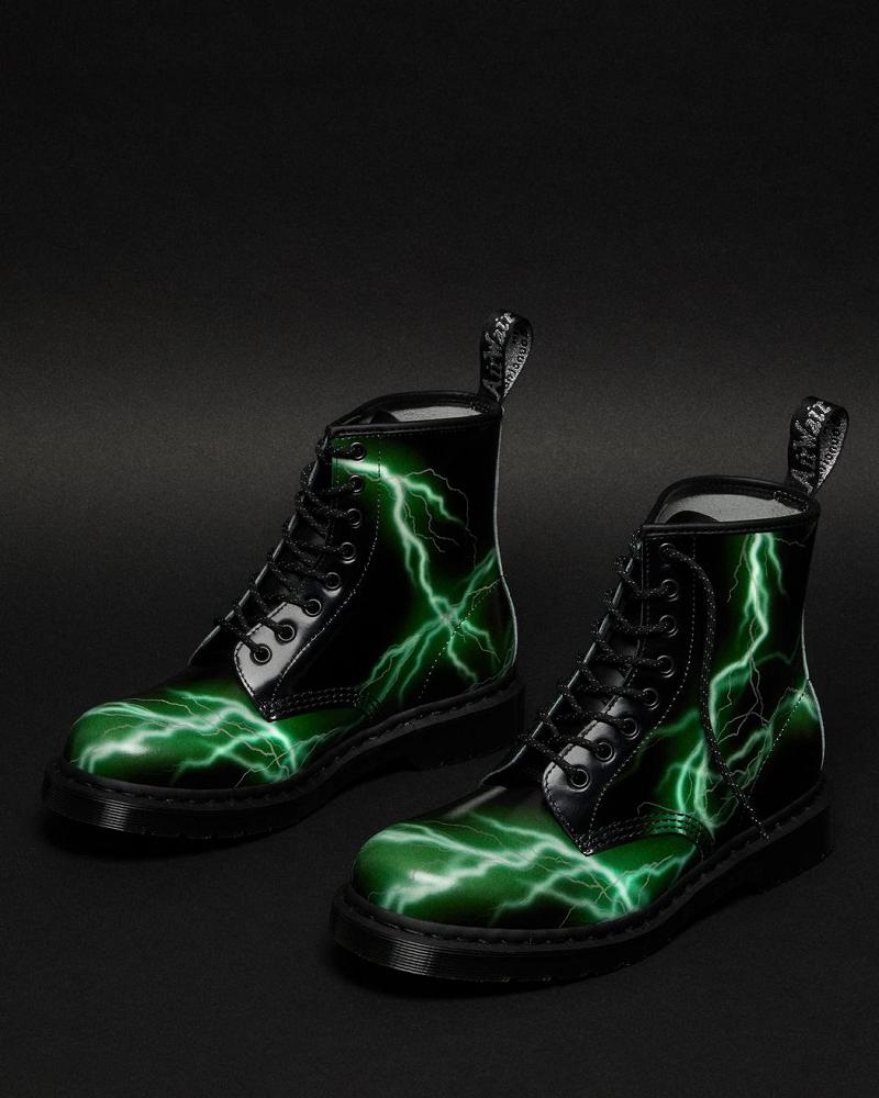Dr Martens 1460 Flash Smooth Lær Snørestøvletter Dame Svarte | Norge 611MQZ